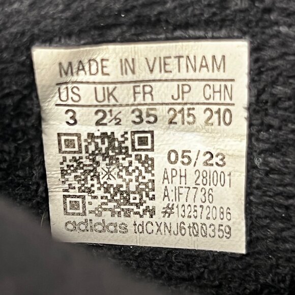 Adidas Black & Yellow High-Top Sneakers Size 3  APH 281001  A:1F7736 - Picture 2 of 14